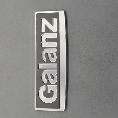 Logo personnalisé en relief nickel électroformé Logo métallique pour l' emballage Impression directe