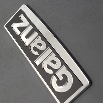 Logo personnalisé en relief nickel électroformé Logo métallique pour l' emballage Impression directe