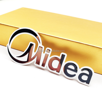 Logo métallique en aluminium creux personnalisé pour des stratégies et des solutions de marque exclusives