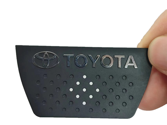 Signage de logo électroformé automobile personnalisé avec matériaux et installation OEM