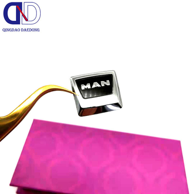 Production sur mesure d'autocollants métalliques électroformants au nickel pour clés de voiture