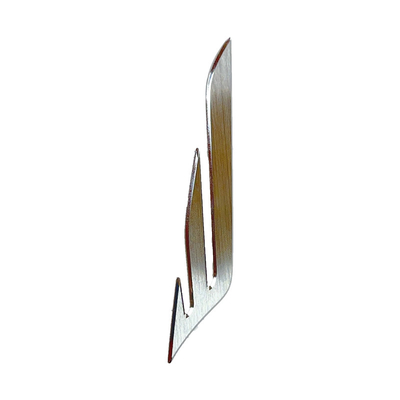 Logo personnalisé en métal d'aluminium pour les panneaux métalliques électroformés au nickel personnalisés
