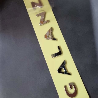 Logo métallique ultra-mince nickel personnalisé OEM pour appareils électroniques ménagers écologiques